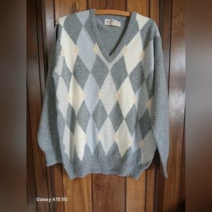 Breamar Men Sweater Made in Scotland 100% Pure  Lambswool